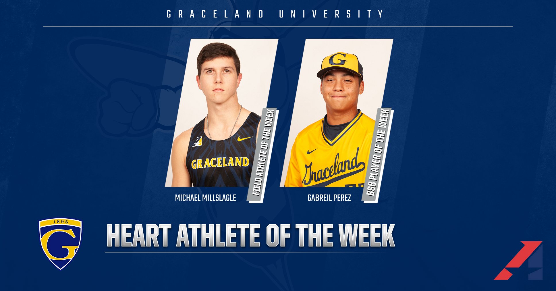 Perez and Millslagle Earn Heart Weekly Honors
