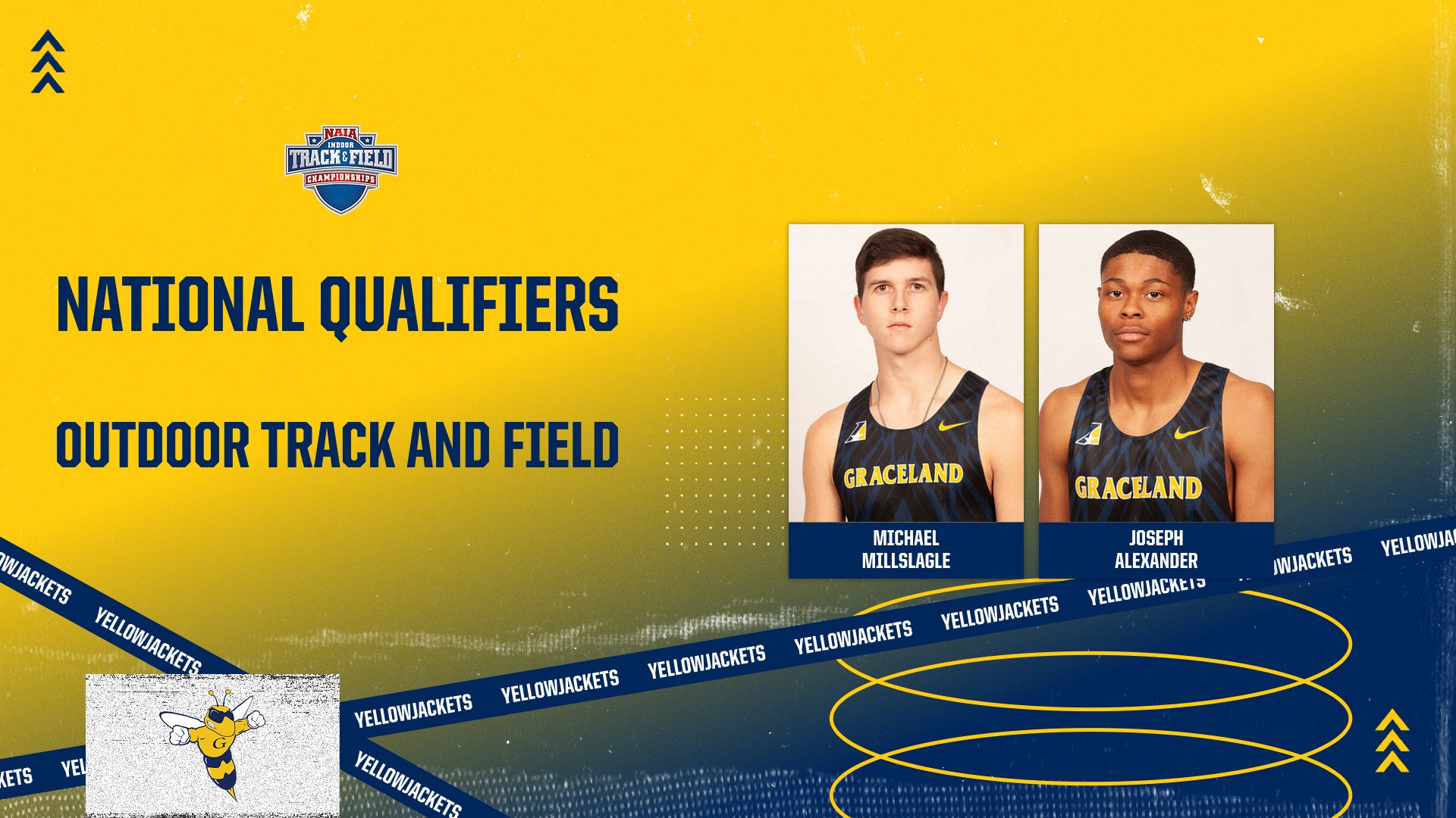Men’s Outdoor Track and Field National Qualifiers Announced; The Yellowjackets Send Millslagle and Alexander