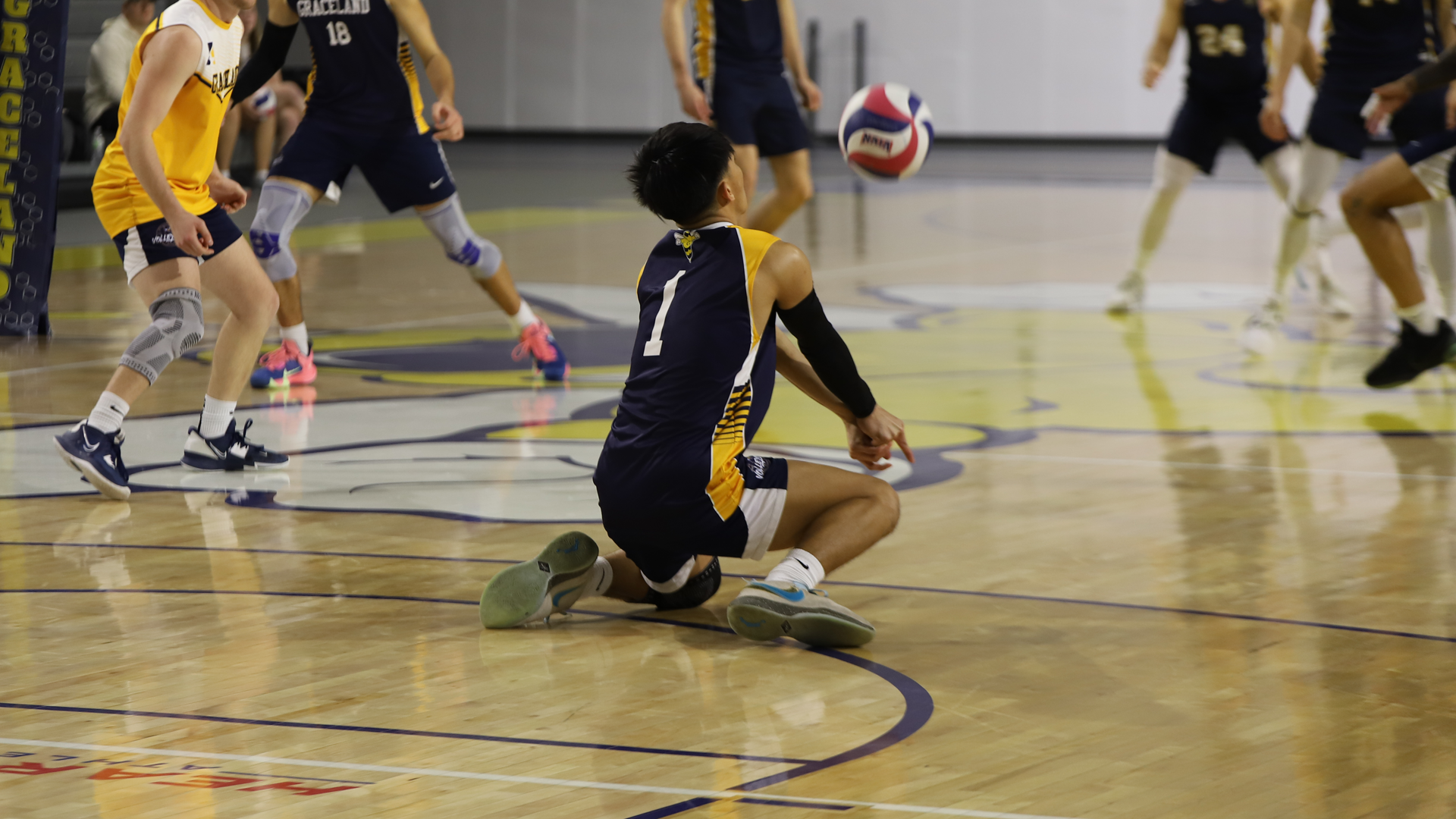 Men’s Volleyball Caged by William Penn